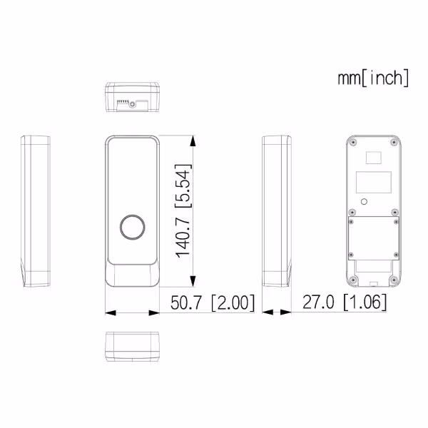 Acheter DAHUA VTO1301R-W Station extérieure d’interphone vidéo IP WiFi avec caméra 2 MP, audio bidirectionnel