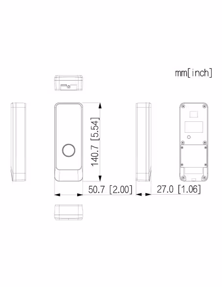 Acheter DAHUA VTO1301R-W Station extérieure d’interphone vidéo IP WiFi avec caméra 2 MP, audio bidirectionnel