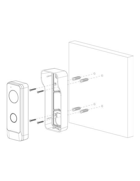 Acquista DAHUA VTO1301R-W Stazione esterna di videocitofono IP WiFi con videocamera 2MP AUDIO bidirezionale