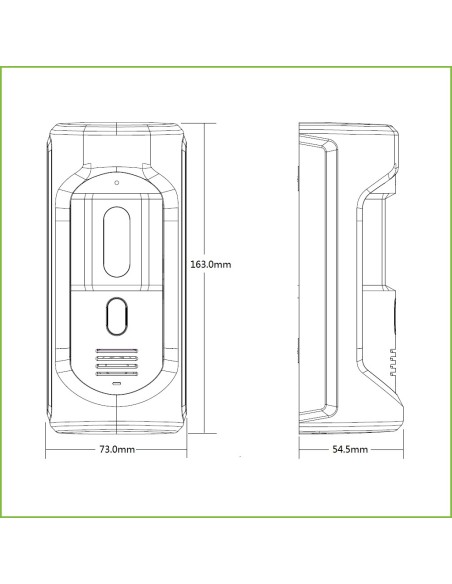 Kaufen DAHUA VTO2101E-P-S2 IP-Video-Türsprechanlagen-Außenstation mit 2MP-Kamera PoE IP65 IK10 90º