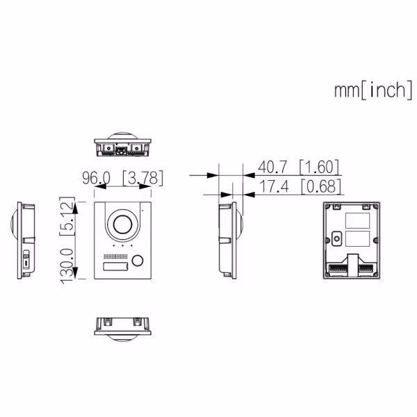 Comprar DAHUA VTO2202F-P-S3 Estación Exterior para Videoportero IP 2-hilos/RJ45 PoE con Cámara 2MP IP65 IK07 168.6º
