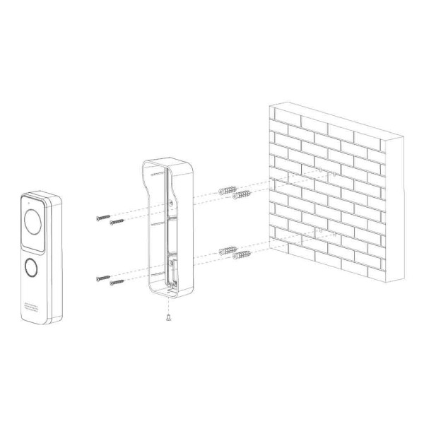 Comprare DAHUA VTO2311R-WP Stazione esterna per videocitofono IP WiFi con telecamera 2MP PoE Mifare 110°
