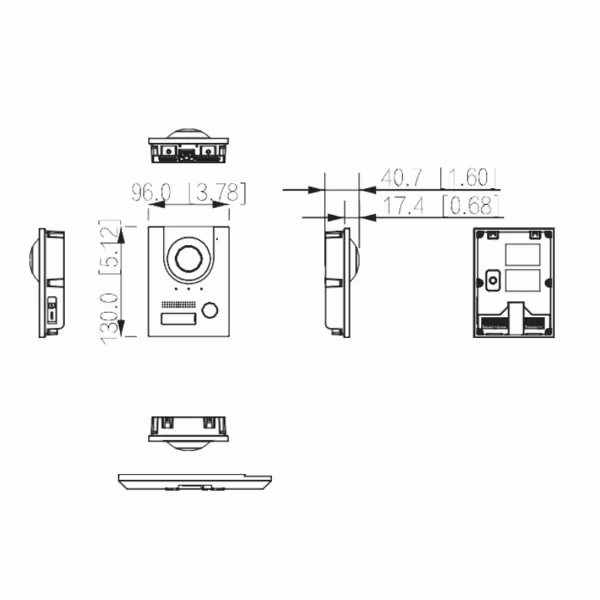 Comprar DAHUA KTP01L-S2(F) Kit Videoportero IP exterior para Insertar + monitor interior