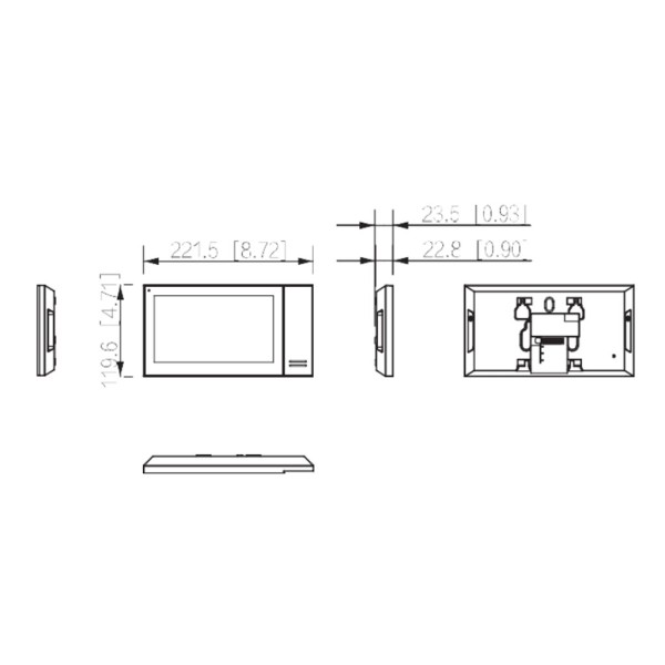 Kaufen DAHUA KTP01L-S2(S) IP-Video-Türsprechanlagen-Set für den Außenbereich zur Aufputzmontage + Innenmonitor
