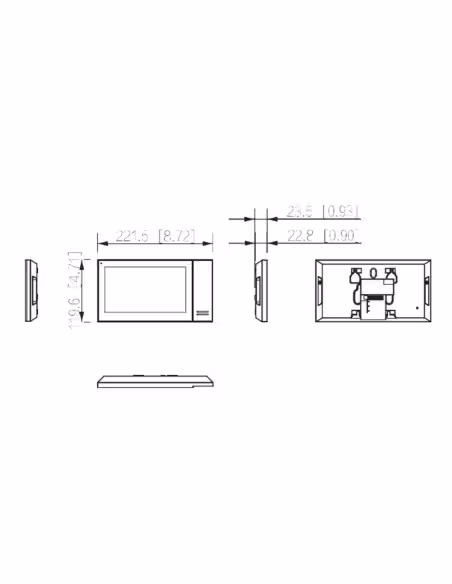 Acheter DAHUA KTP01L-S2(S) kit visiophone IP extérieur pour montage en saillie + moniteur intérieur