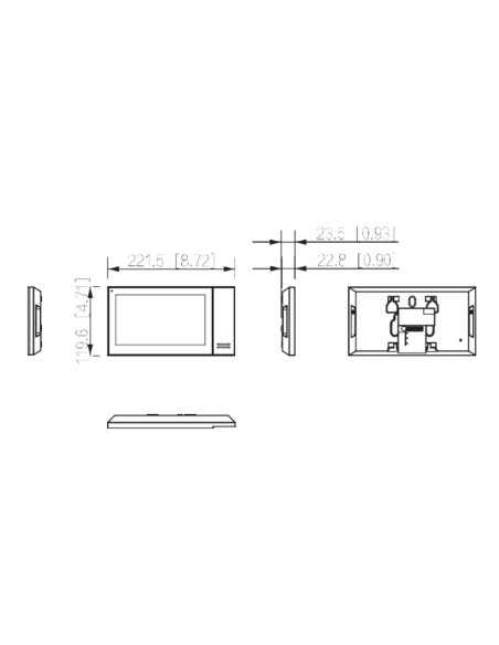 Acquistare DAHUA KTP01L-S2(S) Kit videocitofono IP da esterno per montaggio superficiale + monitor interno