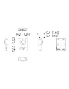 Acheter DAHUA KTD01L-S3(F) Kit visiophone IP 2 fils extérieur à encastrer + moniteur intérieur 2