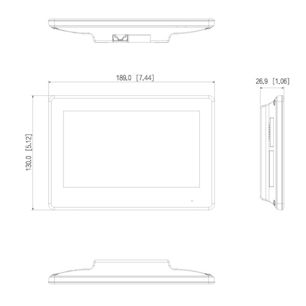 Kaufen DAHUA KTD01L-S3(F) IP-Video-Türsprechanlagen-Set (2-Draht) für den Außenbereich zum Einbau + Innenmonitor