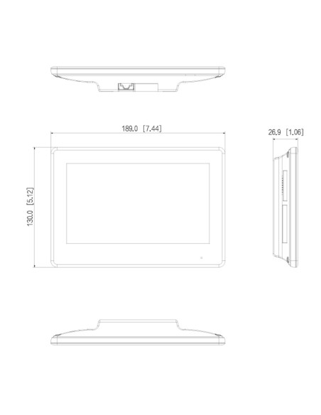 Kaufen DAHUA KTD01L-S3(F) IP-Video-Türsprechanlagen-Set (2-Draht) für den Außenbereich zum Einbau + Innenmonitor