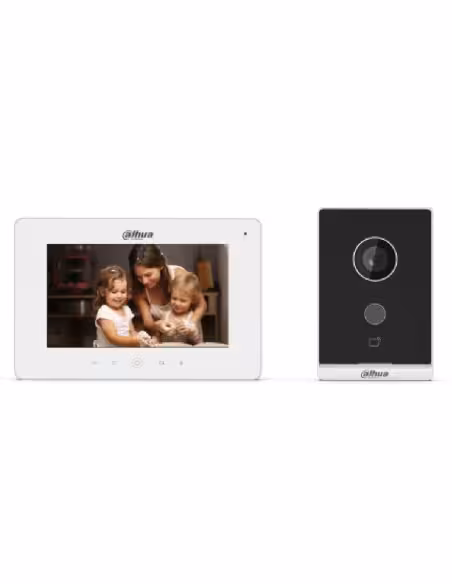 Acquistare DAHUA KTW01-S2 Kit videocitofono IP WiFi da esterno da superficie + monitor WiFi interno