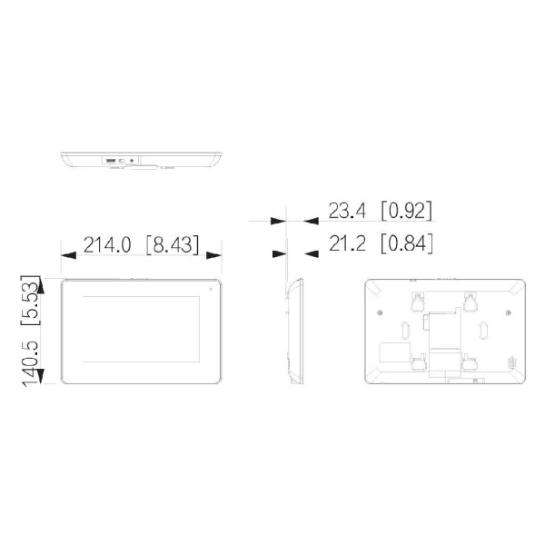 Kaufen DAHUA KTW01-S2 IP-WLAN-Video-Türsprechanlagen-Set für die Außenmontage (Aufputz) + WLAN-Innenmonitor
