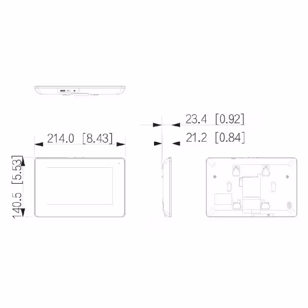 Acquistare DAHUA KTW01-S2 Kit videocitofono IP WiFi da esterno da superficie + monitor WiFi interno