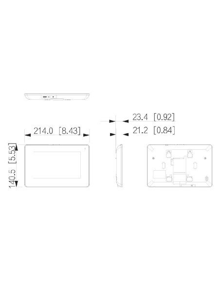 Kaufen DAHUA KTW01-S2 IP-WLAN-Video-Türsprechanlagen-Set für die Außenmontage (Aufputz) + WLAN-Innenmonitor