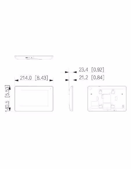 Acquistare DAHUA KTW01-S2 Kit videocitofono IP WiFi da esterno da superficie + monitor WiFi interno