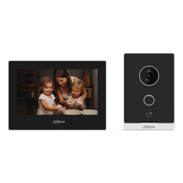 Kaufen DAHUA KTW04 IP-WLAN-Video-Türsprechanlagen-Set für die Außenmontage (Aufputz) + WLAN-Innenmonitor