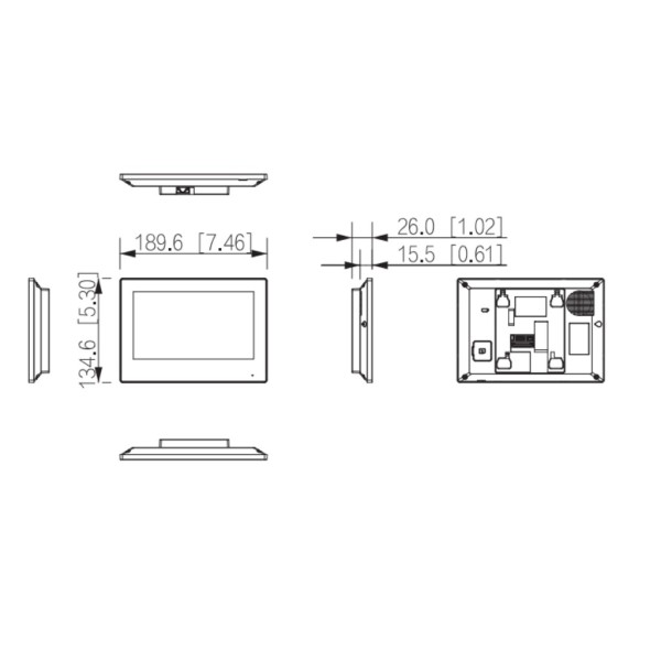 Kaufen DAHUA KTW04 IP-WLAN-Video-Türsprechanlagen-Set für die Außenmontage (Aufputz) + WLAN-Innenmonitor