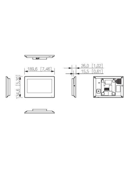 Kaufen DAHUA KTW04 IP-WLAN-Video-Türsprechanlagen-Set für die Außenmontage (Aufputz) + WLAN-Innenmonitor