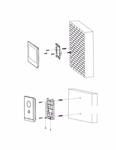 Comprar DAHUA KTW04 Kit Videoportero IP WiFi exterior de Superficie + monitor WiFi interior