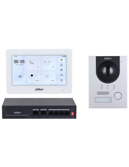 Kaufen DAHUA KTP04-S2(F) IP-Video-Türsprechanlagen-Set für den Außenbereich zum Einbau + Innenmonitor