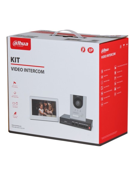 Acquistare DAHUA KTP04-S2(S) kit videocitofono IP da esterno per montaggio superficiale + monitor interno