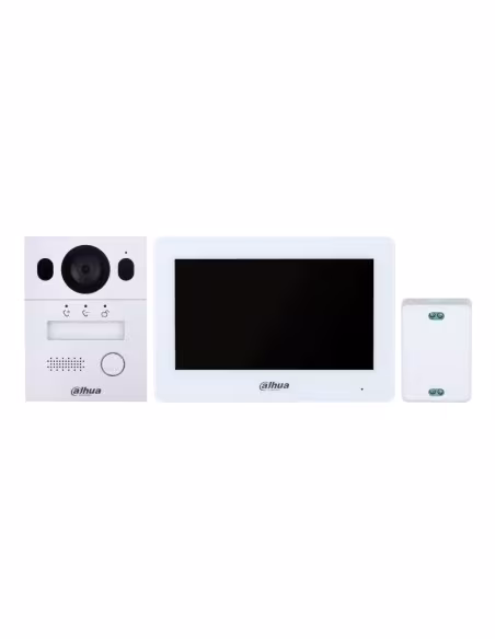 Comprar DAHUA KTX01(F) Kit Videoportero híbrido WiFi / 2-hilos IP exterior para Insertar + monitor interior