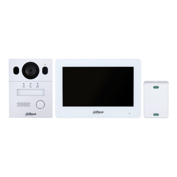 Acquista DAHUA KTX01(S) Kit videocitofono ibrido WiFi / IP a 2 fili da esterno per montaggio a superficie + monitor interno