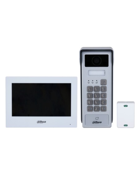 Acheter DAHUA KTX03 Kit vidéophone hybride WiFi / 2 fils IP extérieur pour montage en saillie + moniteur intérieur