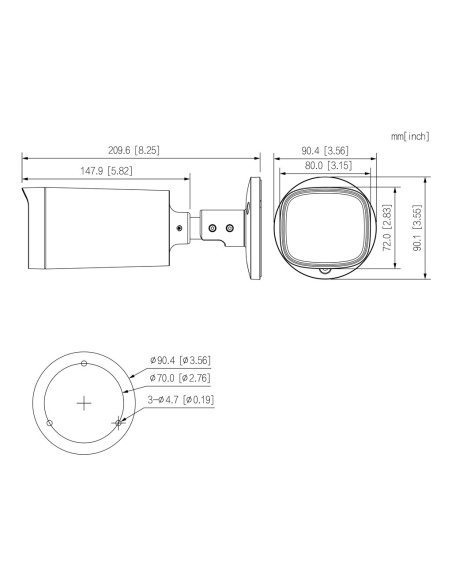 Kaufen DAHUA HAC-HFW1231R-Z-A Röhrenkamera HDCVI 4-in-1 2MP 1080P Tag/Nacht WDR IR 80 m Starlight 2,7–12 mm Variofokus IP67 Mikr