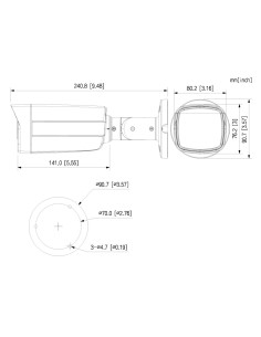 Acheter DAHUA HAC-HFW1239TM-IL-A-0360B-S3 Caméra tubulaire HDCVI 4-en-1 2 Mpx 1080P FULL COLOR WDR Éclairage double Smart Light+ 2