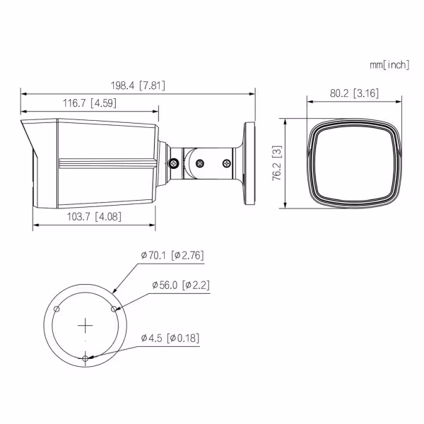 Acquistare DAHUA HAC-HFW1239TLM-IL-A-0280B Tubolare HDCVI 4EN1 2M 1080P FULL COLOR WDR Illuminazione doppia LED40m/IR40m 2.8mm I
