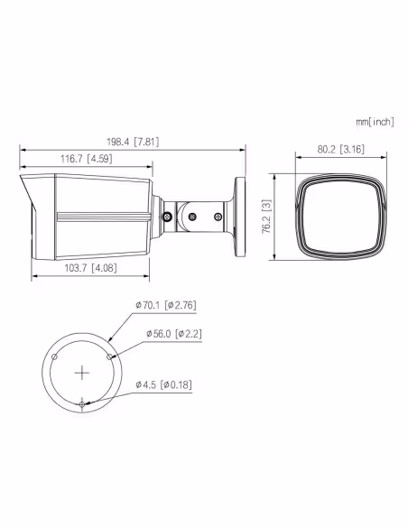 Acquistare DAHUA HAC-HFW1239TLM-IL-A-0280B Tubolare HDCVI 4EN1 2M 1080P FULL COLOR WDR Illuminazione doppia LED40m/IR40m 2.8mm I