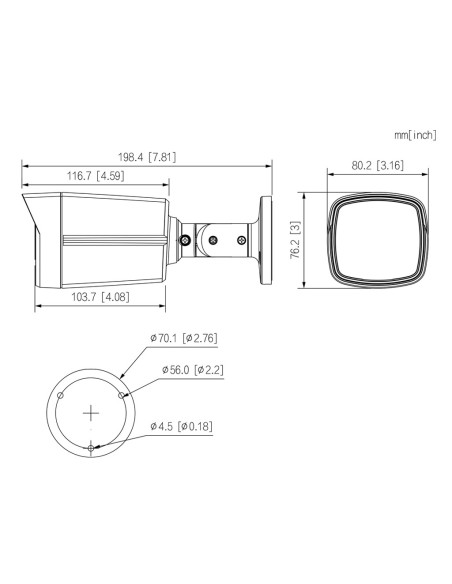 Acheter DAHUA HAC-HFW1239TLM-IL-A-0280B Caméra tubulaire HDCVI 4EN1 2M 1080P FULL COLOR WDR Éclairage double LED40m/IR40m 2.8mm 