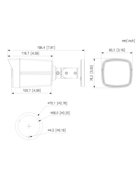 Acheter DAHUA HAC-HFW1239TLM-IL-A-0280B-S3 Caméra tube HDCVI 4-en-1 2 Mpx 1080P FULL COLOR WDR Éclairage double Smart Light+ LED