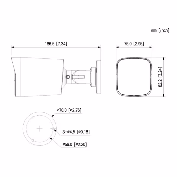Kaufen DAHUA HAC-HFW1249X-IL-A-PRO Röhrenkamera HDCVI 4-in-1 WizColor PRO H265 2 MP WDR 130 dB Duale Beleuchtung LED 50 m / IR 5