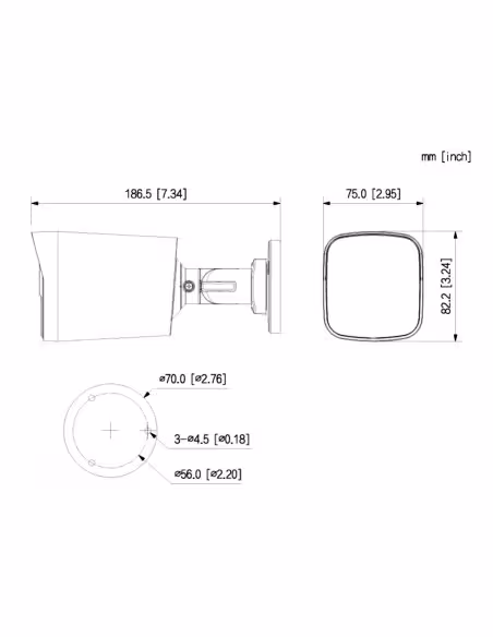 Kaufen DAHUA HAC-HFW1249X-IL-A-PRO Röhrenkamera HDCVI 4-in-1 WizColor PRO H265 2 MP WDR 130 dB Duale Beleuchtung LED 50 m / IR 5