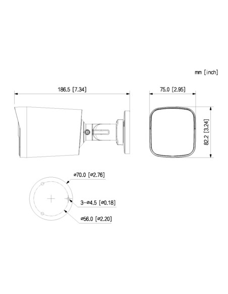 Comprar DAHUA HAC-HFW1249X-IL-A-PRO Tubular HDCVI 4EN1 WizColor PRO H265 2M WDR130dB Iluminación Dual LED50m/IR50m 2.8mm IP67 DU