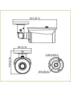 Kaufen IRLAB CBD-CT28EW Rohrförmig HDCVI 2M 1080P DN ICR 0.00001Lux 5.5mm IP66 2