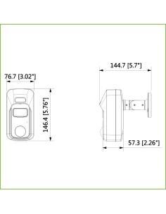 Acheter Caméra PIR DAHUA HAC-ME2241C HDCVI 2M 1080P avec dissuasion active, alarme à lumière blanche et sirène, 2.8mm IP67 MIC 2