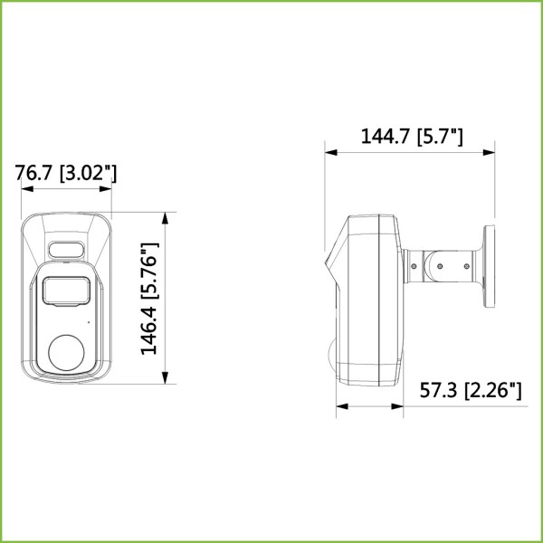 Kaufen DAHUA HAC-ME2241C PIR-Kamera HDCVI 2M 1080P mit aktiver Abschreckung mit Weißlicht-Alarm und Sirene 2.8mm IP67 MIC