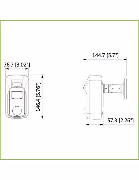 Comprar DAHUA HAC-ME2241C Cámara PIR HDCVI 2M 1080P con disuasión activa con alarma de luz blanca y sirena 2.8mm IP67 MIC