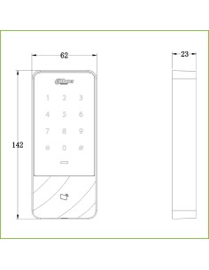 Acheter DAHUA ASI1201E-D Lecteur autonome de carte EM IP66 2