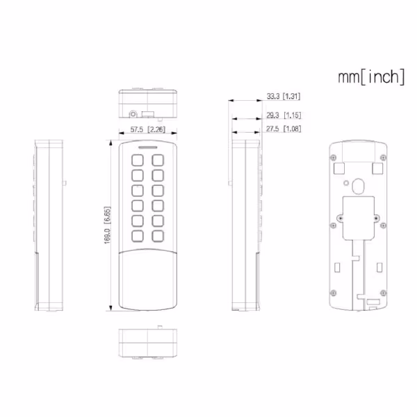 Comprar DAHUA ASI1201M-MEW Lector Autónomo Tarjeta doble frecuencia 13.56MHz/125kHz IP65 IK08 WiFi