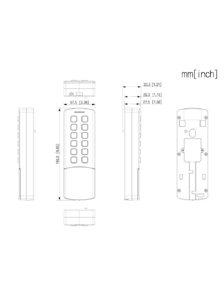 Kaufen DAHUA ASI1201M-MEW autonomer Kartenleser, Dualfrequenz 13,56 MHz/125 kHz, IP65, IK08, WLAN