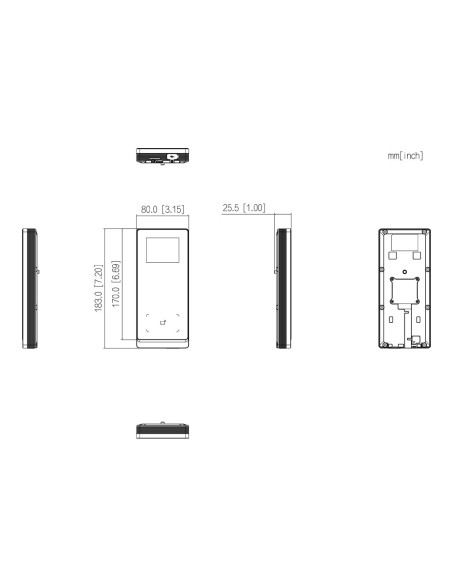 Acheter DAHUA ASI2201H-W Lecteur autonome LCD 2,4" PIN + télécommande + carte Mifare WiFi