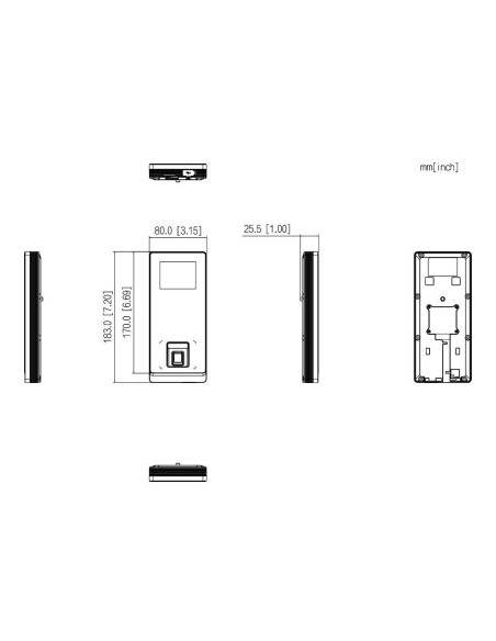Kaufen DAHUA ASI2212H-DW автономer Leser LCD 2,4" Fingerabdruck+PIN+Fernbedienung+IDCard-Karte WiFi