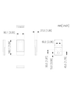 Acheter DAHUA ASI6213S-PW-V1 Lecteur autonome LCD 4,3" tactile de reconnaissance faciale + PIN + carte + QR WiFi 2,4 GHz IP65 2