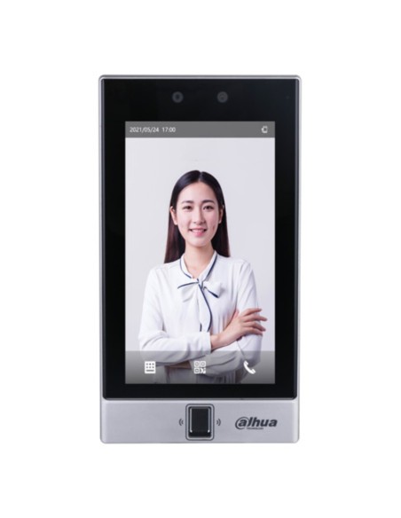 Acheter DAHUA ASI7214S-W Lecteur autonome LCD tactile 7" avec reconnaissance faciale + code PIN + carte + empreinte digitale + Q