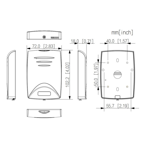 Comprar DAHUA ASR1100B-V1 Lector Proximidad Mifare RS485 IP67 Exterior