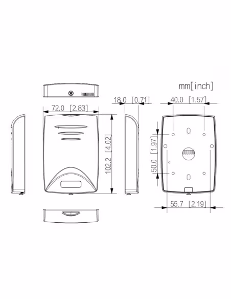 Acheter DAHUA ASR1100B-V1 Lecteur de proximité Mifare RS485 IP67 Extérieur