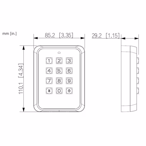Comprar DAHUA ASR1101M-V1 Lector Proximidad Mifare RS485 Wiegand IK08